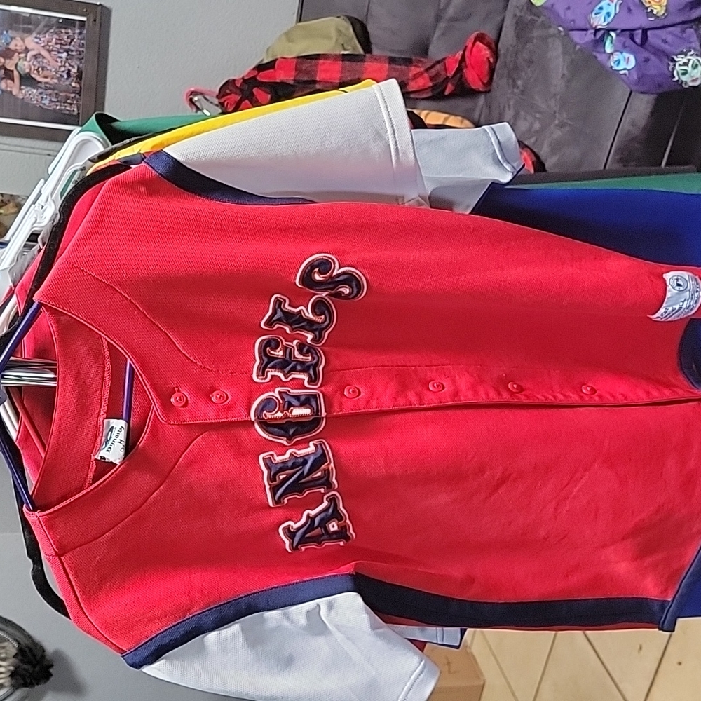 Mens Vintage Retro Angels Jersey Dynasty MED
